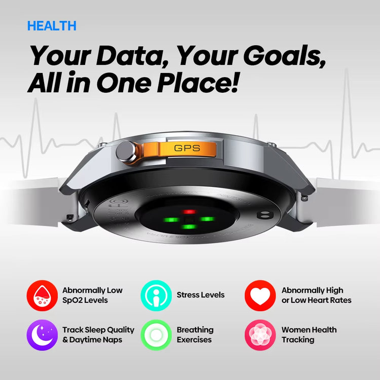 New Stratos 2 Ultra GPS Smart Watch Built-In Compass Barometric Altimeter Dual-Band GNSS Voice Calling Smartwatch 10 ATM