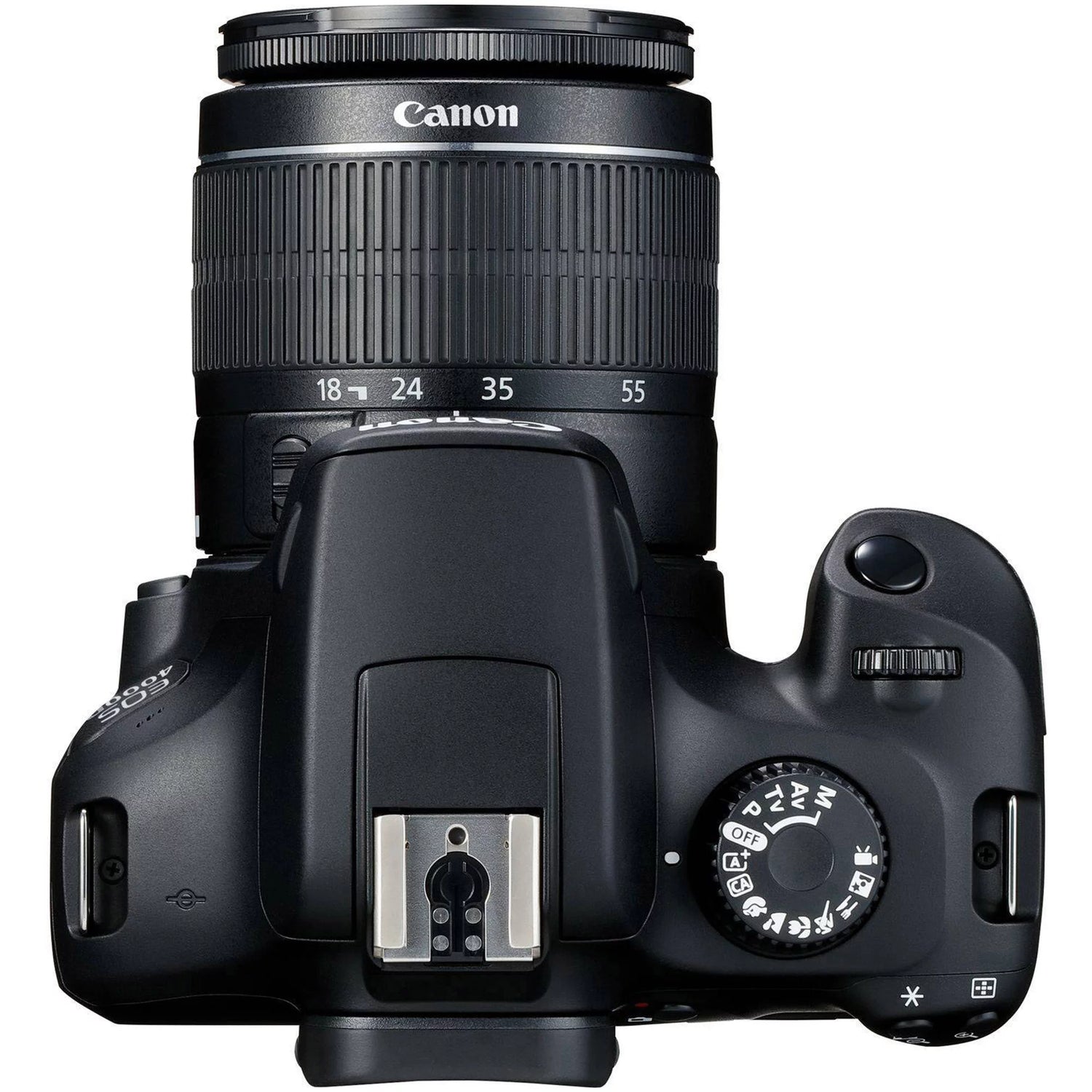 Canon EOS 4000D / Rebel T100 DSLR Camera + EF-S 18-55Mm Lens + Sandisk 64GB Memory Card +  Bundle (International Model)