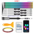 10/6/4/2/1 in 1 Car Full RGB LED Ambient Rainbow Light Strip/ USB Dream Symphon Music Atmosphere Lamp with App Remote Control