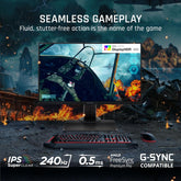 XG2431 24 Inch 1080P Gaming Monitor with 240Hz, 0.5Ms, Freesync Premium, NVIDIA G-Sync Compatible, Advanced Ergonomics, Eye Care, HDR400