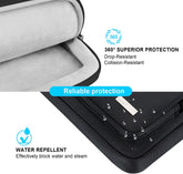 360° Protective Laptop Shoulder Bag, 15-15.6 Inch Laptop Sleeve Case for Acer HP Lenovo Dell ASUS Laptop, Acer Aspire, HP Pavilion, Dell Inspiron, Lenovo Ideapad,Asus Zenbook Computer Bag, Black