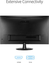 VP279HE 27” Monitor, 1080P Full HD, 75Hz, IPS, Adaptive-Sync/Freesync, Eye Care, HDMI VGA, Frameless, Low Blue Light, Flicker Free, VESA Wall Mountable