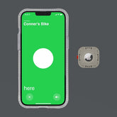 Protector 1-Pack Airtag Holder - Air Tag Case with 3M Adhesive Sticker - Rugged Shockproof Airtag Cover - Hidden Air Tag Holder Stick on Mount for Travel Luggage Bike Car Remote - Grey