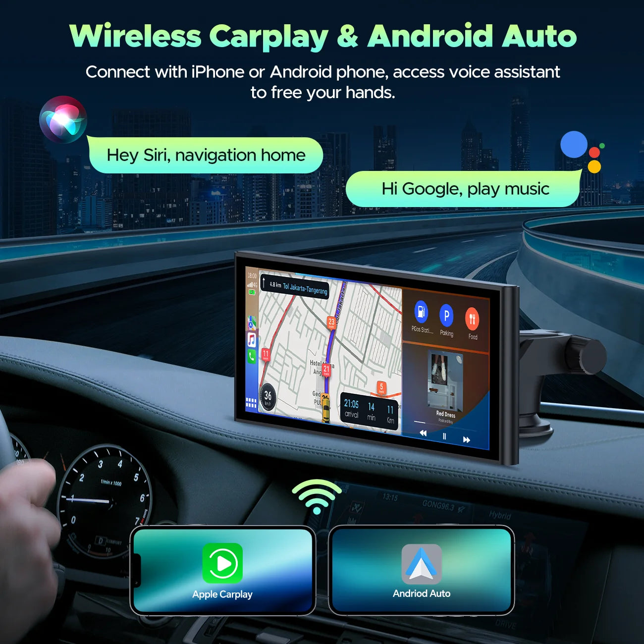 Wireless Carplay Screen for Car 9.26&