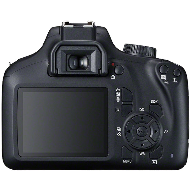Canon EOS 4000D / Rebel T100 DSLR Camera + EF-S 18-55Mm Lens + Sandisk 64GB Memory Card +  Bundle (International Model)