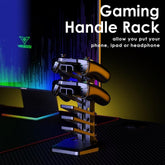 63 Inch Ergonomic Gaming Desk, Z Shaped Office PC Computer Desk with Large Mouse Pad, Gamer Tables Pro with USB Gaming Handle Rack, Stand Cup Holder and Headphone Hook, Black