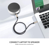 3.5Mm Male to Male Auxiliary Aux Stereo Professional Hifi Cable with Silver-Plating Copper Core, Gold Plated, Nylon Braid, Tangle-Free for for Audiophile/Musical Lovers Silver, 1M 3Ft