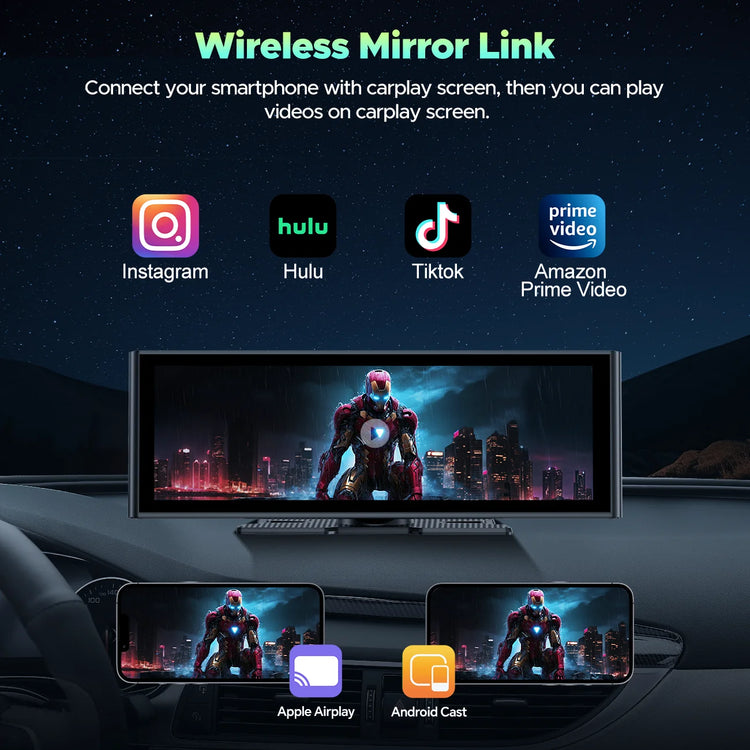 Wireless Carplay Screen for Car 9.26&