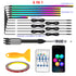10/6/4/2/1 in 1 Car Full RGB LED Ambient Rainbow Light Strip/ USB Dream Symphon Music Atmosphere Lamp with App Remote Control